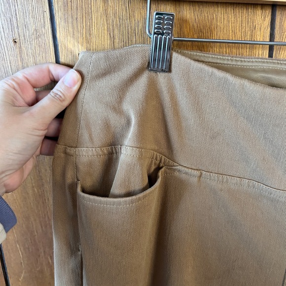 J. Jill Wearever Slim Leg Pull On Pants Camel Tan XL Tall Shapewear Career - Picture 6 of 8